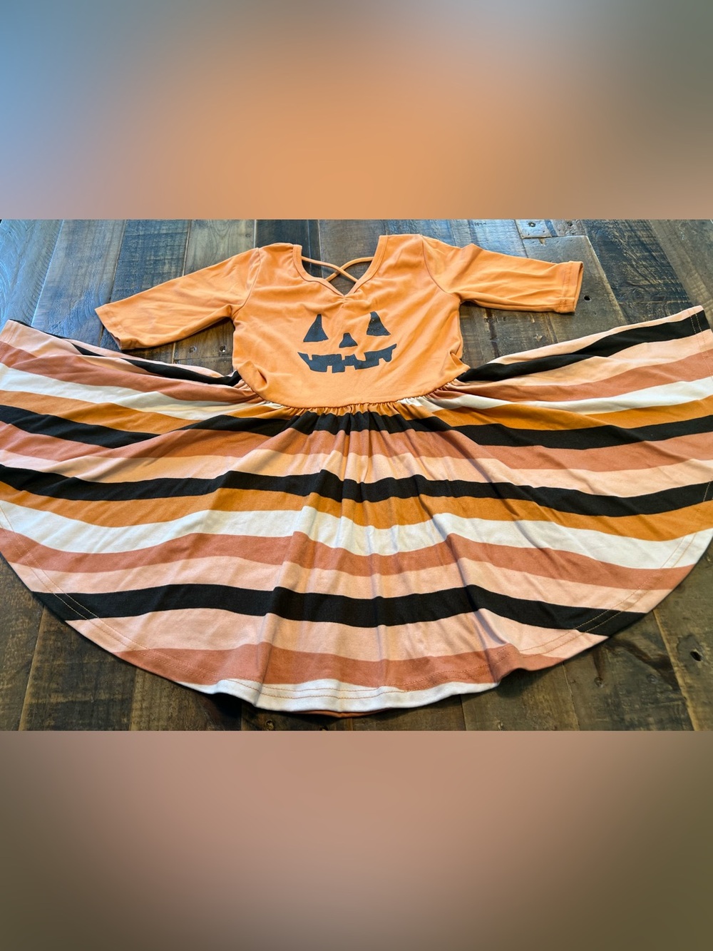 Dot Dot Smile size 5/6 girls Halloween pumpkin Ballerina twirl dress new